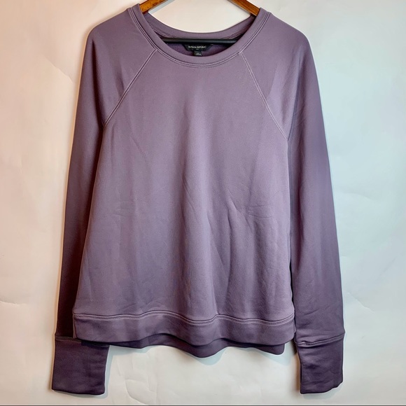 Banana Republic NWT Raglan Sweatshirt Quick Dry Ultraviolet Protection Lavender - Picture 2 of 5
